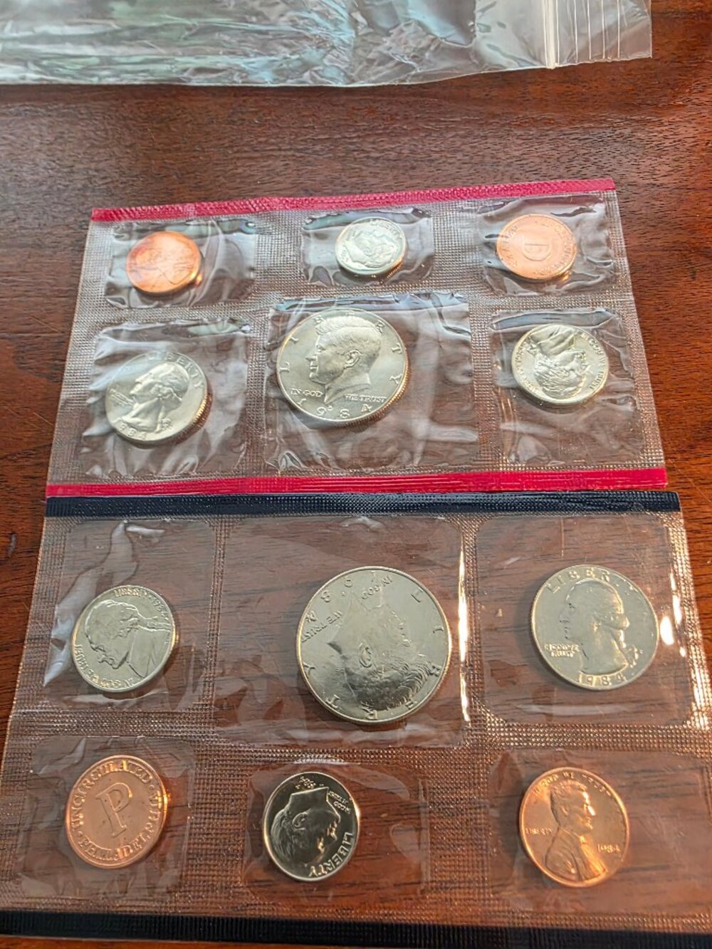 1984 UNITED STATES MINT UNCIRCULATED COIN SET NOT BOX